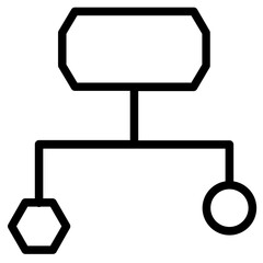 Poster - Structure Order Diagram Line Icon