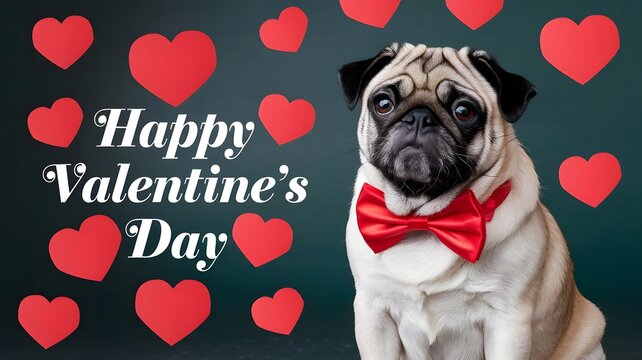 Happy Valentines Day typography vector illustration. Romantic Template design
