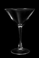 Canvas Print - Martini glass on black