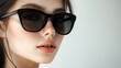 © Alpa - A portrait of a cool woman with sunglasses showcasing beauty, style, and glamour in a summer studio setting