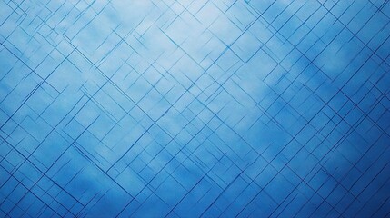 Poster - Blank Blueprint Grid Design on Light Blue Sheet with Lines
