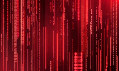 a red background with many lines and numbers