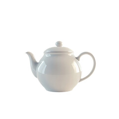 Wall Mural - a white teapot with a lid on a table