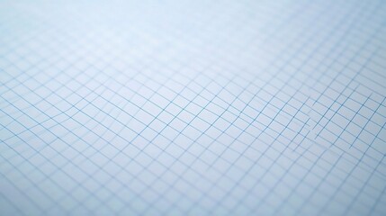 Poster - Blue Grid Lines on Blank Paper for Design and Planning Purposes