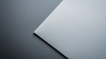 Poster - Textured Grey Paper Sheet on a Subtle Grey Background