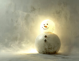 Poster - Glowing Snowman