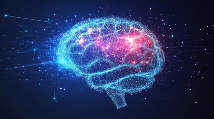 Poster - Futuristic Concept of Artificial Intelligence and Quantum Processing