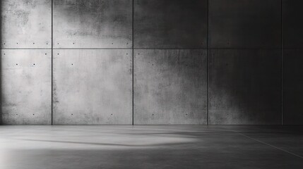 Poster - Dark Concrete Background with Ample Space for Text and Design
