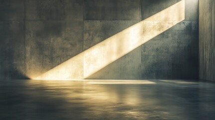 Poster - Polished Concrete Texture with Smooth Surface and Natural Light