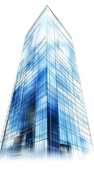 Canvas Print - Stunning Modern Skyscraper Architecture Design