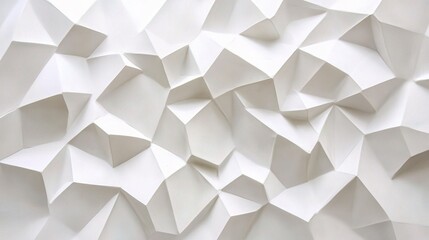 Poster - Abstract Geometric White and Gray Polygon Background Design