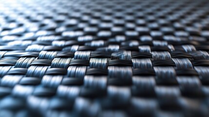 Poster - Intricate Carbon Fiber Weave Patterns on a Textured Background