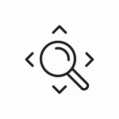 Poster - Search magnifier zoom detailed icon vector sign
