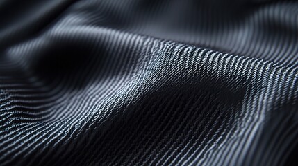 Poster - Sleek Dark Carbon Fiber Texture with Futuristic Appeal and Depth