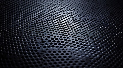 Poster - Abstract Black Hexagonal Pattern Texture Background for Design Use
