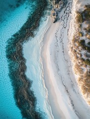 Wall Mural - Beach from above