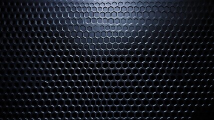 Poster - Abstract Black Hexagon Patterned Texture Background Design