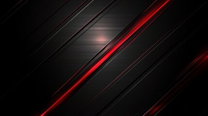 Poster - Sleek Metal Texture Background with Red Accents and Modern Appeal