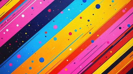 Poster - Multicolored Dotted Background