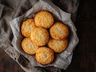 Wall Mural - Biscuits on Wooden Table