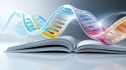 Poster - Exploring genetic science dna visualization laboratory digital art abstract close-up innovation