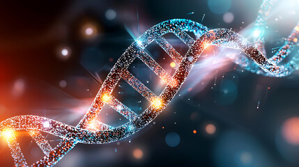 Poster - Exploring the spiral of life dna structure laboratory scientific illustration digital environment close-up viewpoint genetics