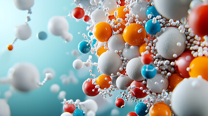 Poster - Molecular interaction dynamics laboratory scientific visualization experimental environment microscopic view chemistry concepts