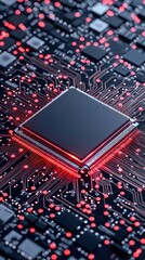 Poster - Quantum computing research facility tech hub digital innovation laboratory close-up future technologies