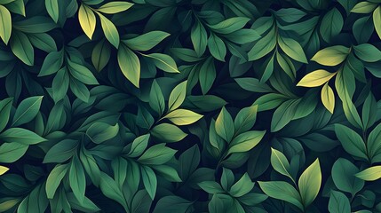 A large number of green leaves arranged in rows, forming an abstract background with detailed textures and natural patterns