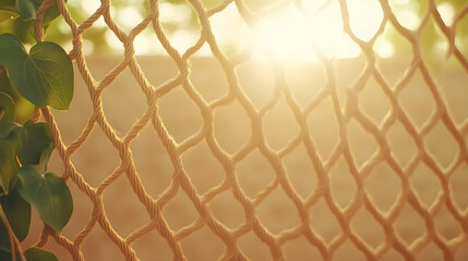 Golden Hour Rope Netting Illustration