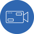 © MuhammadAsfandyar - Video Camera line circle icon