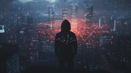 hacker are planning to hack and attack networks and cyber security systems. smart innovation city wi
