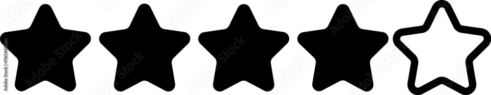 All Star Icon for website, apps, ui/ux designer Stock Vector | Adobe Stock