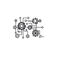 Poster - Abstract Interconnected Gears and Circuits Design