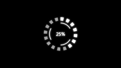 Loading progress black background displays modernity efficiency, Technology progress digital environments.Digital advancement,continuity,updating processes.downloading, loading