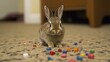 © ebosBond - Cozy Indoor Play Area with Rabbit and Toys