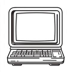 Poster - Vintage Computer Design Retro Desktop Technology