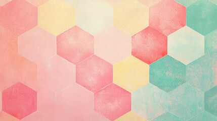 Poster - Creative hexagonal patterns abstract art graphic design colorful background digital environment visual concept for inspiration