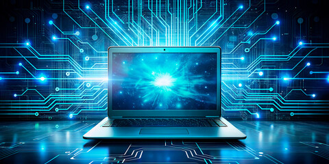 laptop with code