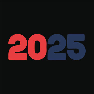 2025 wishes celebration background design template.