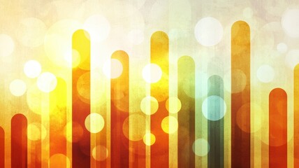 Poster - Abstract Background with Colorful Vertical Lines and Soft Bokeh Effects