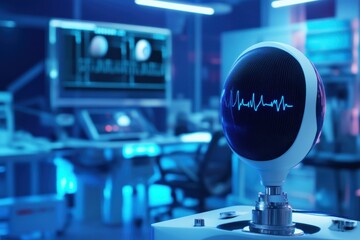 Poster - Innovative medical technology displayed in modern healthcare laboratory setting