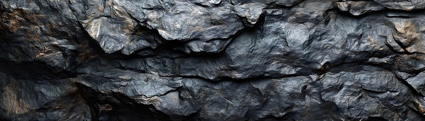 Poster - Dark Gray Rock Surface Texture Background Image