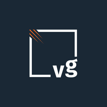 initial monogram logo with square style design.	