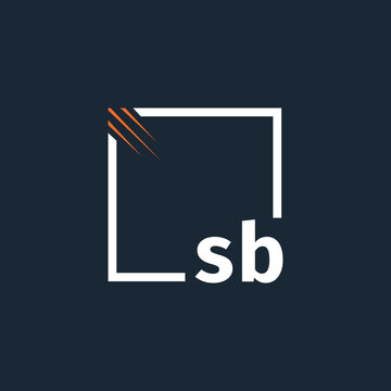 initial monogram logo with square style design.	
