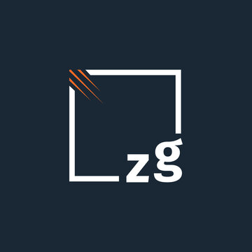 initial monogram logo with square style design.	