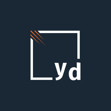 initial monogram logo with square style design.	