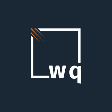 initial monogram logo with square style design.	