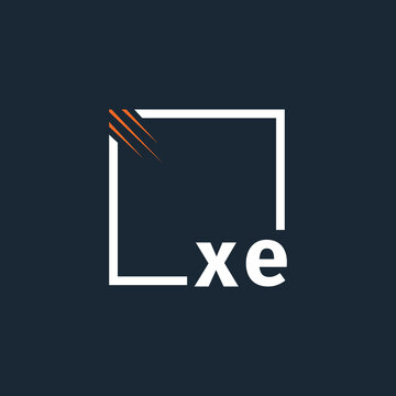 initial monogram logo with square style design.	