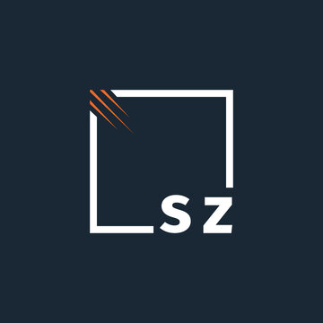 initial monogram logo with square style design.	